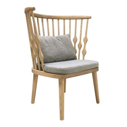 北欧围椅实木温莎圈椅 白橡木咖啡店铺椅子