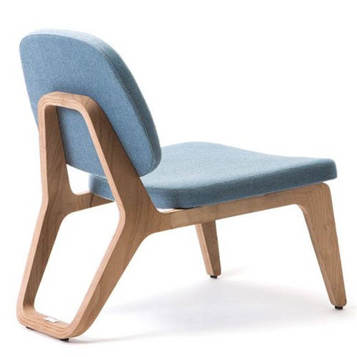 日式餐厅现代创意布艺实木椅子