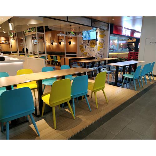 食堂餐厅桌椅_饭店桌椅快餐厅实木桌椅