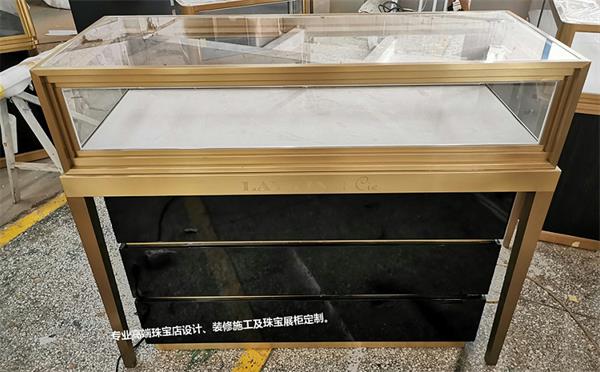 高端饰品展示柜_不锈钢玻璃饰品柜台展示柜